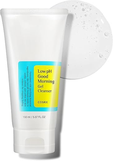 COSRX Low pH Good Morning Gel Face Cleanser, 5.07 fl oz, BHA Face Wash, Daily Mild Face Cleanser for Sensitive Skin, PH Balancing, Korean Skin Care, Korean Face Wash