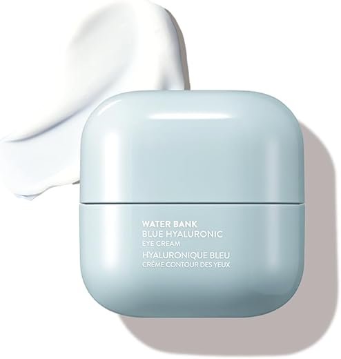 LANEIGE Water Bank Blue Hyaluronic Eye Cream: Hydrating Eye Treatment with Niacinamide & Caffeine to Brighten, Nourish, & Reduce Puffiness