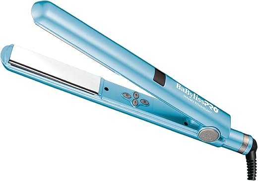 Nano Titanium Flat Iron Hair Straightener, Digital Flat Iron for Pro Salon Results, Styling Tool for All Hair Types