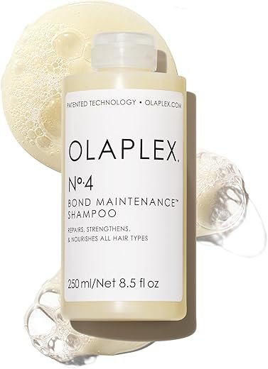 Olaplex No. 4 Bond Maintenance Shampoo, Repairs, Strengthens, & Nourishes All Hair Types, Adds Shine & Leaves Hair Feeling Soft