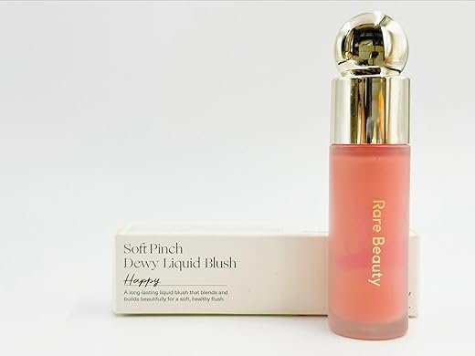 Rare Happy Face Soft & Pinch Liquid Blush, Beauty Cheek Face Blush 0.25 fl.oz (Happy, 0.25 fl.oz)