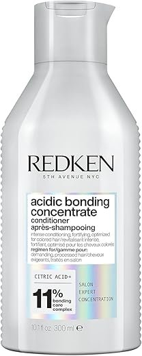 Redken Acidic Bonding Concentrate Conditioner For Damaged Hair Repair - Strengthens and Repairs Weak and Brittle Hair, Sulfate-Free, With Citric Acid