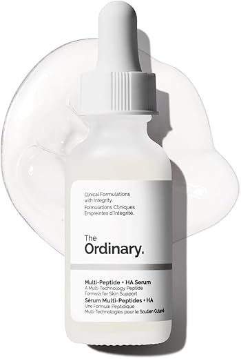 The Ordinary Multi-Peptide + Hyaluronic Acid, Anti-Aging Formula for Crow’s Feet, Elasticity & Firmness, 1 Fl Oz