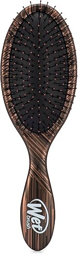 Wet Brush Original Detangler Hair Brush, Brown (Engineered Nature) - Ultra-Soft IntelliFlex Bristles - Detangling Brush Glides Through Tangles For All Hair Types (Wet Dry & Damaged) - Women & Men