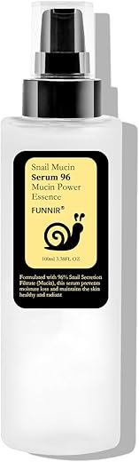 Snail Mucin 96% Essence 100ml, Hydrating Serum for Face with Snail Secretion Filtrate for Dull Skin, Skin care products for All Skin Types