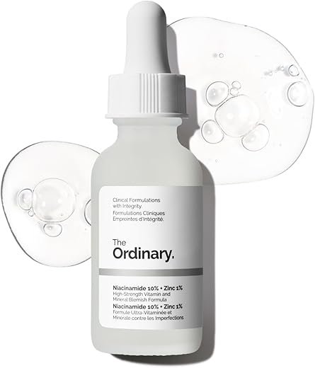 The Ordinary Niacinamide 10% + Zinc 1%, Smoothing Serum for Blemish-Prone Skin